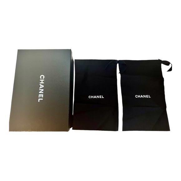 Chanel Interlocking CC Espadrille Tweed and Grosgrain Black Slide Sandal size 35 - Picture 8 of 16